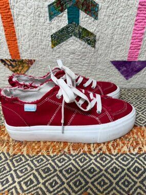 Obtaom Woman's Fashion Platform Sneakers Size 9